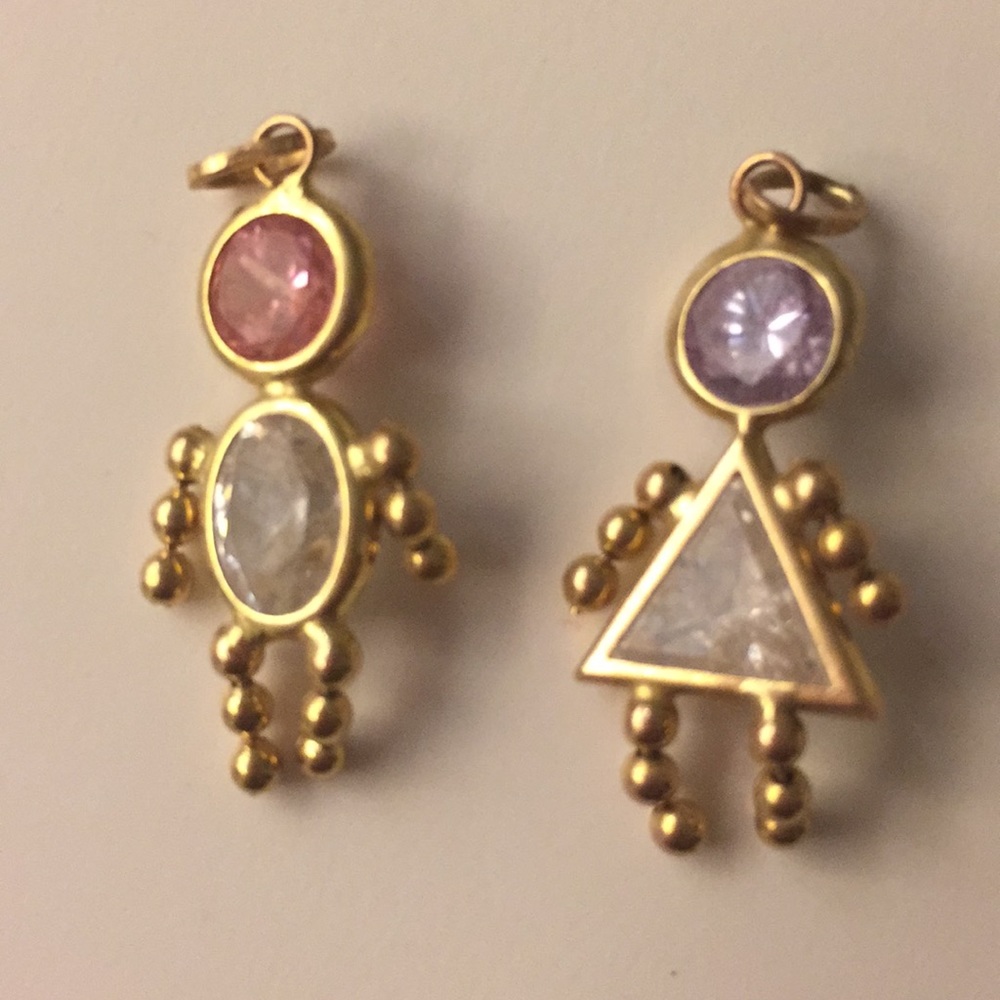 Boy and girl charms